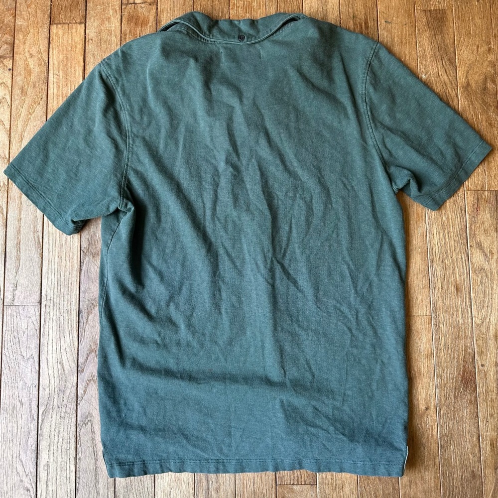 American Giant Polo Shirt Mens S 2 Pack Slub Cotton Blue Green Modern Casual - Picture 9 of 9